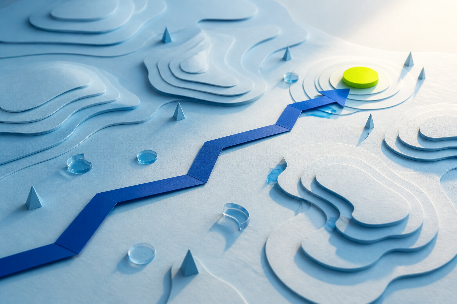 A visual study of a focused path toward a clear decision